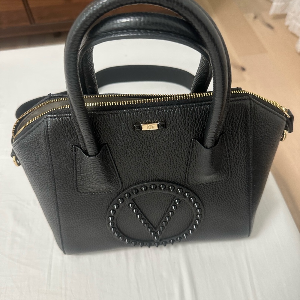 Valentino By Mario Valentino Minimi Rock Leather Satchel